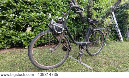 Bordeaux , Aquitaine France - 11 05 2021 : Solex Brand Vintage Ancient Moped French Velosolex Old Sc