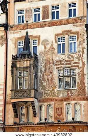 Praha, Staroměstské náměstí, s domem storch wenzel