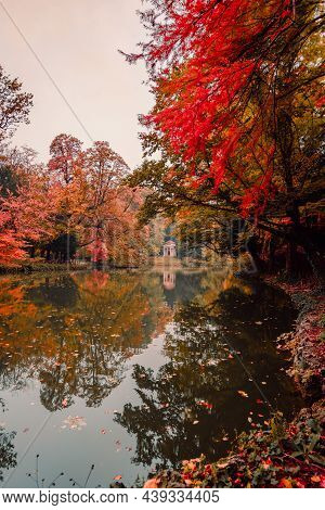 Lake With Neoclassical Temple 