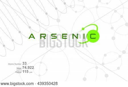 Modern Logo Design For The Word Holmium Which Belongs To Atoms In The Atomic Periodic System.