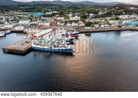 Killybegs, Ireland - October 13 2021 - Killybegs Is The Most Important Fishing Port In Ireland