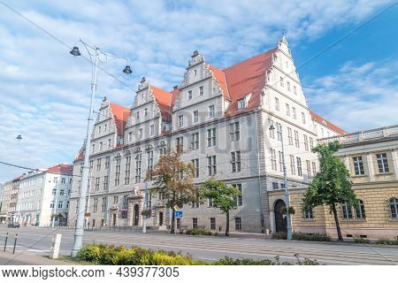 Gdansk, Poland - July 31, 2021: District Court In Gdansk.
