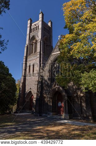 Armidale, Australia - April, 27, 2021: St Peters Cathedral On An Autumn Morning At Armidale