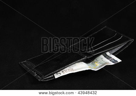 Euro para birimi ile cüzdan