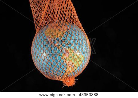 Globe in a net