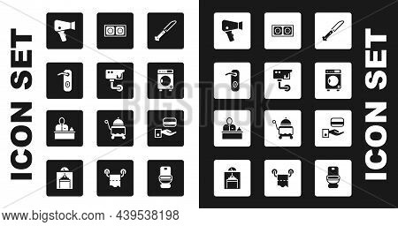 Set Knife, Security Camera, Door Handle, Hair Dryer, Washer, Electrical Outlet, Digital Door Lock An