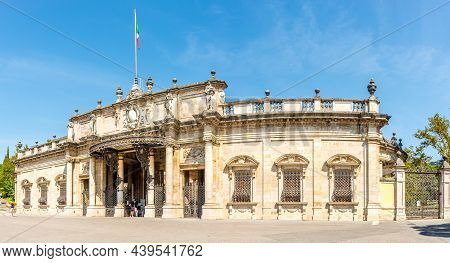 Building Of Terme Tettuccio In The Streets Of Montecatini Terme In Italy