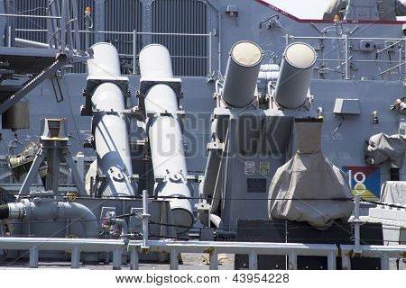 Harpun wyrzutnie rakiet rejs na pokładzie niszczyciela US Navy podczas floty tydzień 2012