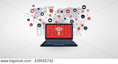Unsafe Wi-fi Connections, Networks - Virus, Backdoor, Ransomware, Fraud, Spam, Phishing, Email Scam,