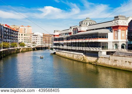 Ribera Market Or Mercado De La Ribera Is A Food Market Located In Bilbao, Capital Of The Basque Prov