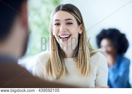 Portrait Of Young Business Women In The Office