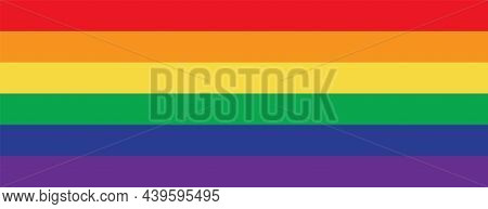 Flag Lgbt Pride Community. Raimbow Gay Culture Symbol. Vector Pride Symbol