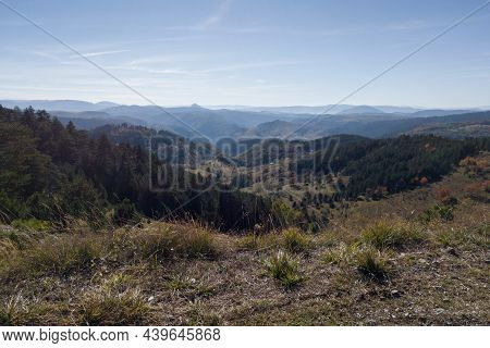 Mountain Landscape In The Village Of Dobroselica On The Mountain Zlatibor In Serbia