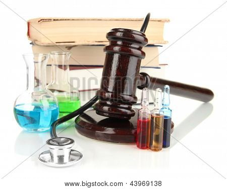Concetto di medicina forense close up