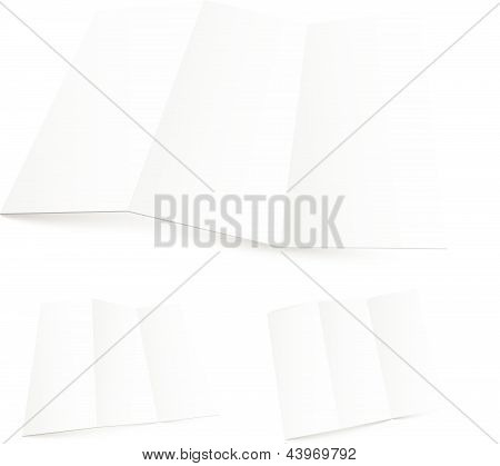 Zigzag bianco bianco piegato in carta