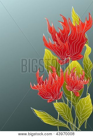 Feuer-Blumen