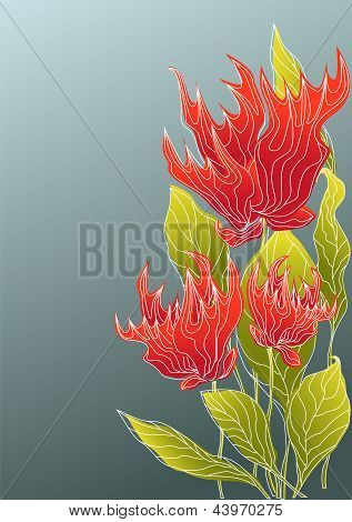 Feuer-Blumen