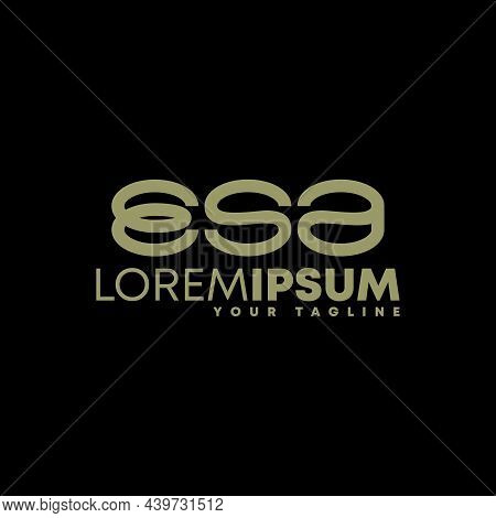 Letter Esa Free Vector Stock. Ellipse Abstract Design Concept. Can Be Used As A Symbol Related To In