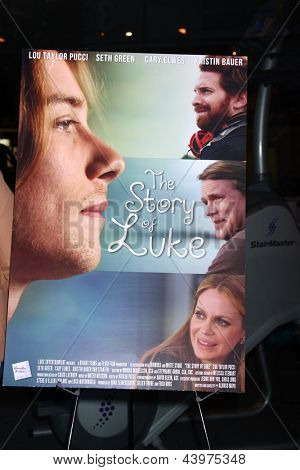 ลอสแองเจลิส - 2 apr: เรื่องราวของ Luke Poster ที่โกรลอสแองเจลิส 