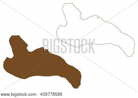 Rantau Island (republic Of Indonesia, South East Asia) Map Vector Illustration, Scribble Sketch Tebi