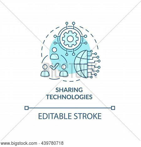 Transfering Technologies Concept Icon. Tech Knowledge And Iformation Spread. Disseminate Innovation 