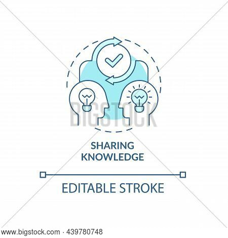 Knowledge Transfer Concept Icon. Information Exchange. Skillsharing. Learning And Teaching Abstract 