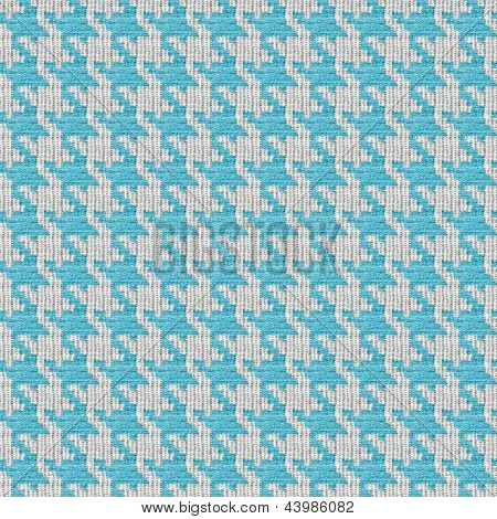 Niebieski i biały Houndstooth