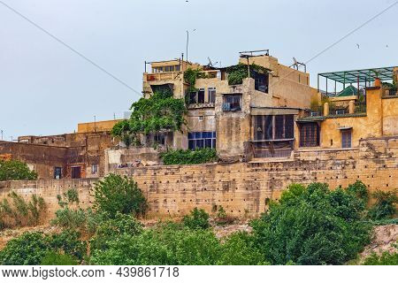 View Of The Part Of The Fez El Bali Medina. Is The Oldest Walled Part Of Fez. Fes El Bali Was Founde