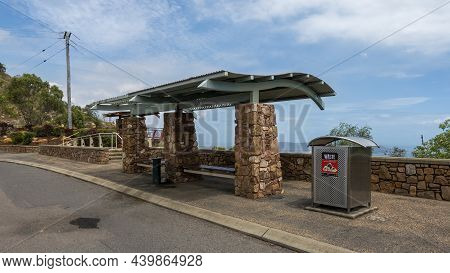 Townsville, Queensland, Australia - November 2021: The Lookout At The Top Of Castle Hill