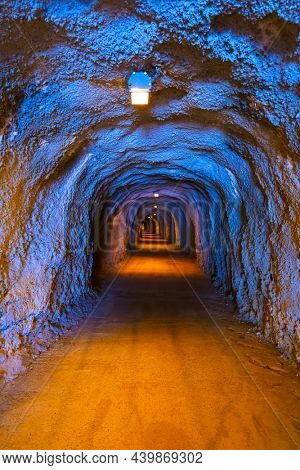 Tunnel in Resort Rafailovici - Montenegro - architecture and nature background