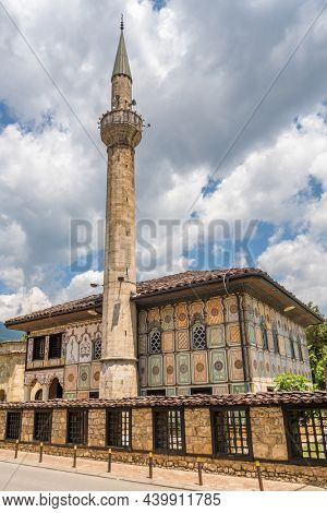 Sarena Dzamija or Decorated Mosque, a colorful mosque in Tetovo, North Macedonia