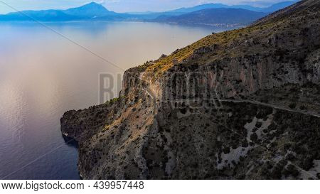 The Mountains At The West Coast Of Italy - Beautiful Landscape From Above - Travel Photography