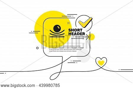 Elastic Material Icon. Continuous Line Check Mark Chat Bubble. Resilience Or Flexibility Sign. Flexi