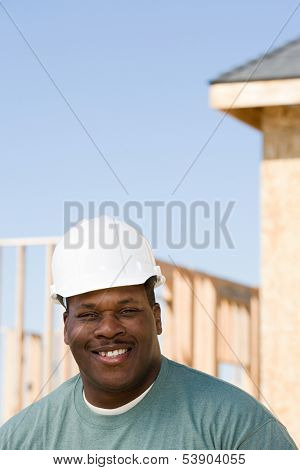 Portrait of a builder