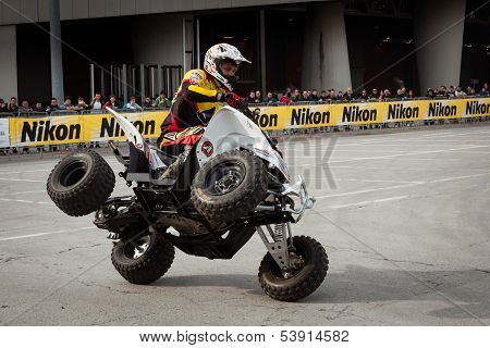 Quad Bikel Show At Eicma 2013 In Milan, Italy