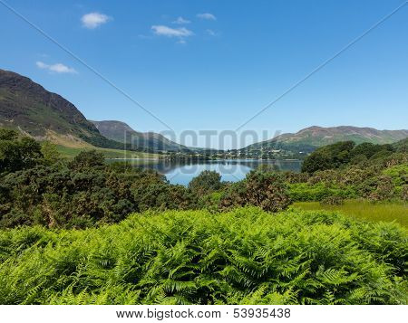 Reflection On Lake District Hills In Crummock