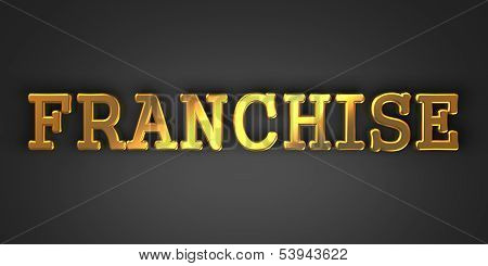 Franchise. Business Concept.