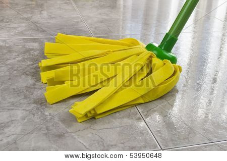 Yellow Mop Cleaning