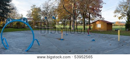 Children Playground In A Park Oregon.