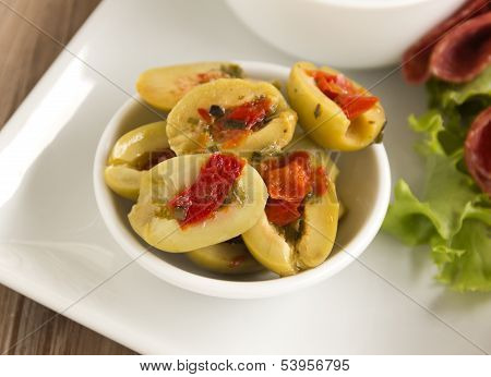 Sliced Green Olives