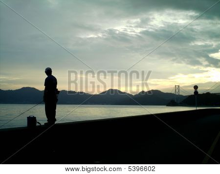 Pesca al tramonto