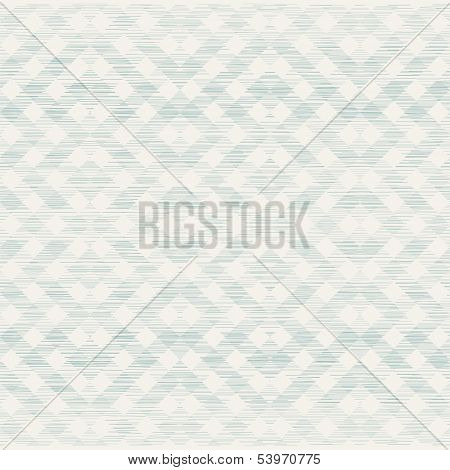 Retro Geometric Seamless Pattern With Fabric Texture On