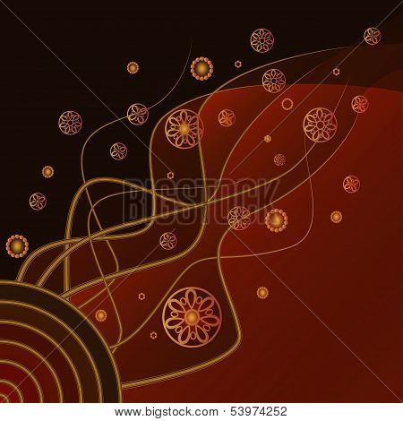 gold and red background