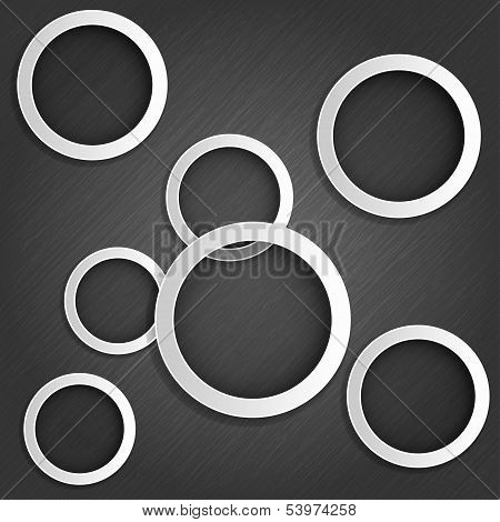 abstract metallic background with rings