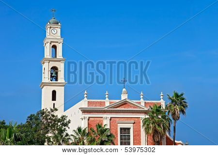 JAFFA, ISRAEL-JULY 2, 2008: St. Peter's Church Is A Franciscan Church In Old Jaffa In Israel.