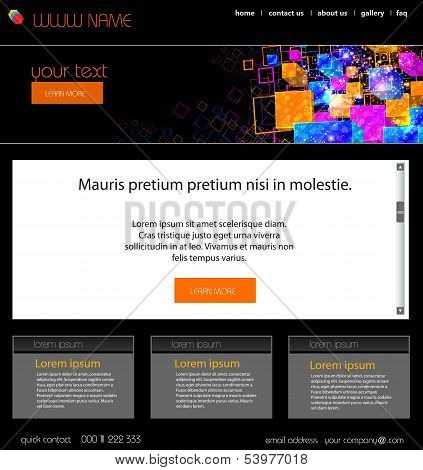 Web Design Vector Template