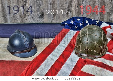 Two Helmets Of Two Wars