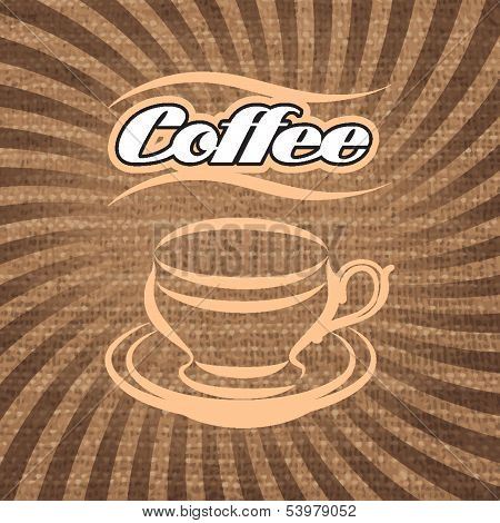 Vector Label For Coffee