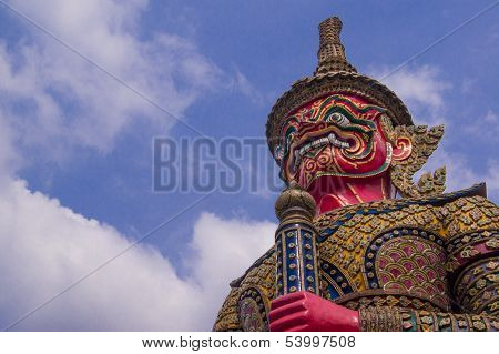 Giant At The Temple In Bangkok