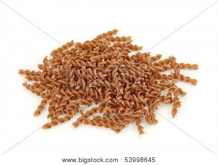  Spelt pasta isolated on white background